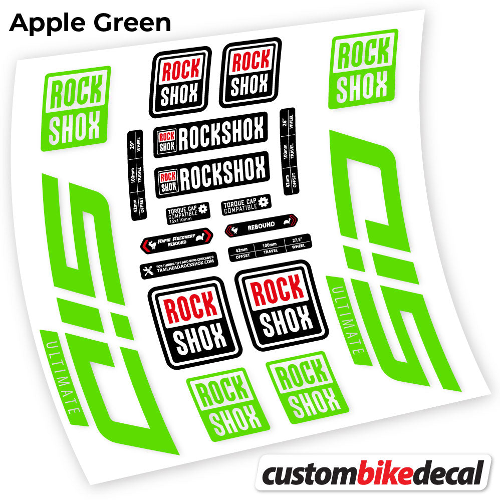 Decal Rock Shox Sid Ultimate 2021, Bike Fork sticker vinyl