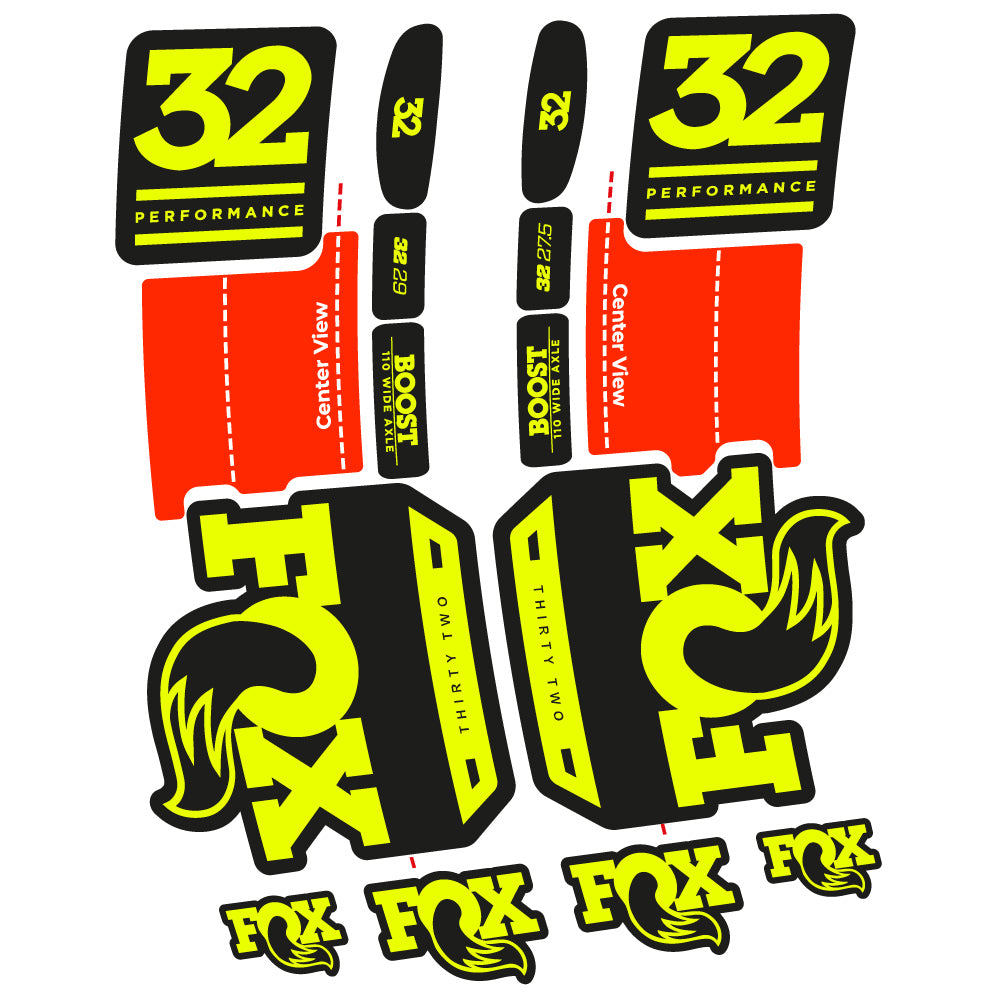 Aufkleber Fox 32 Performance 2019 Fahrradgabel Aufkleber Vinyl