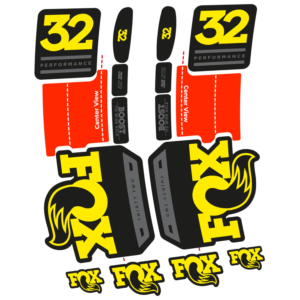 Aufkleber Fox 32 Performance 2019 Fahrradgabel Aufkleber Vinyl