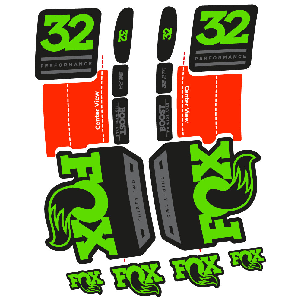 Decal Fox 32 Performance 2019 Bike Fork sticker vinyl