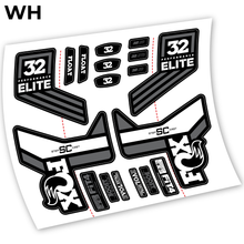 Load image into Gallery viewer, Decal, Fox SC 32 Elite Performance 2018, Bike Fork Sticker vinyl
