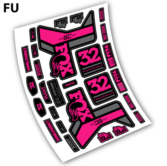 Aufkleber, Fox 32 Performance SC 2019 Sticker Vinyl