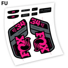 Load image into Gallery viewer, Decal, Adhesivos Fox 34 E-Bike 2021, Bike Fork Sticker Vinyl
