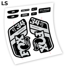 Load image into Gallery viewer, Decal, Adhesivos Fox 34 E-Bike 2021, Bike Fork Sticker Vinyl
