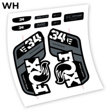 Load image into Gallery viewer, Decal, Adhesivos Fox 34 E-Bike 2021, Bike Fork Sticker Vinyl
