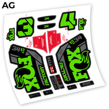 Load image into Gallery viewer, Decal, Adhesivos Fox 34 Factory E-bike 2021, Bike Fork Sticker vinyl
