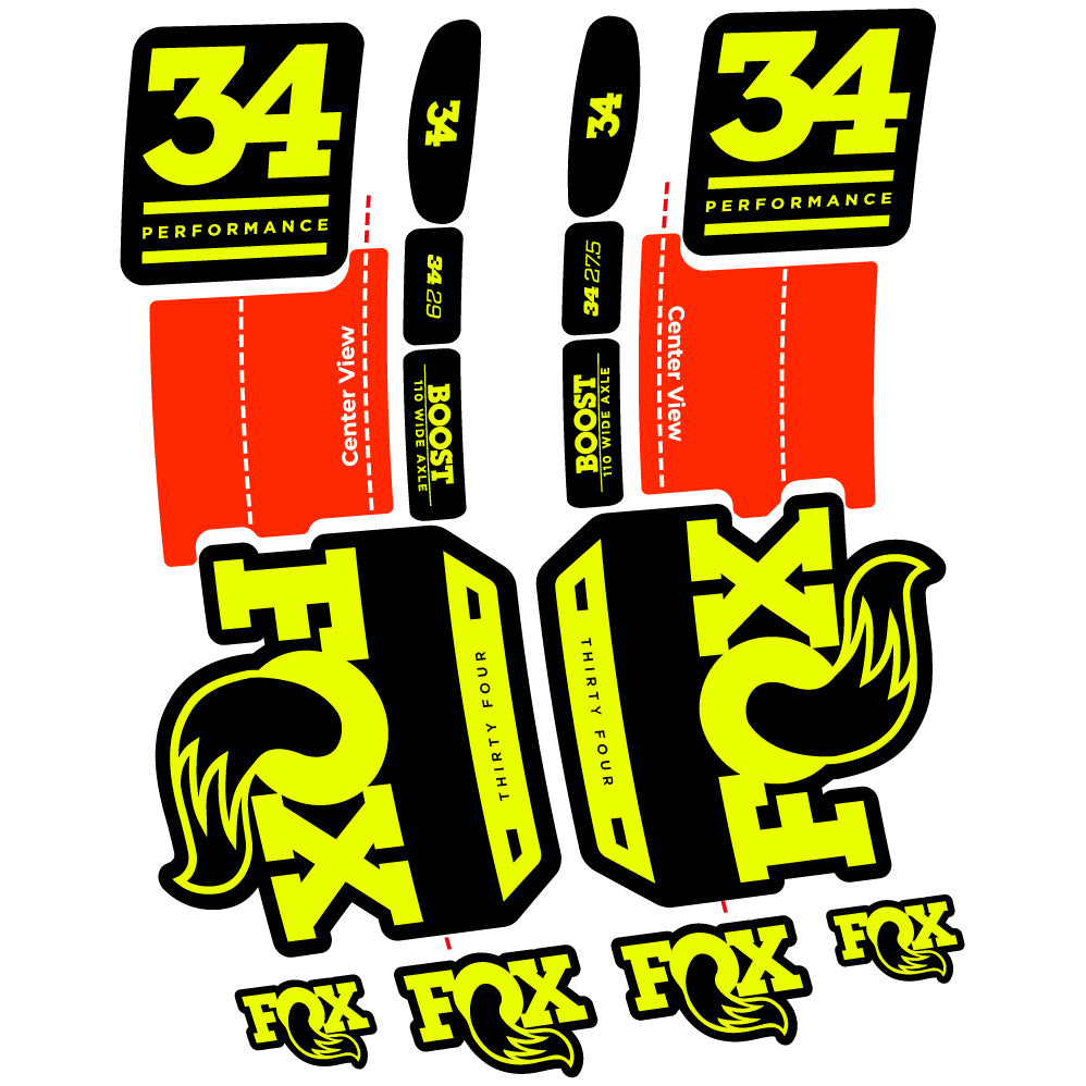 Aufkleber Fox 34 Performance 2019 Fahrradgabel Aufkleber Vinyl