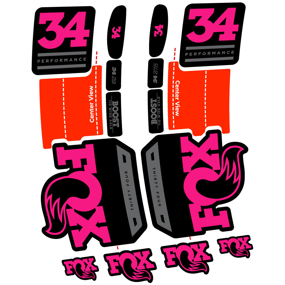 Aufkleber Fox 34 Performance 2019 Fahrradgabel Aufkleber Vinyl