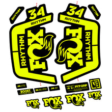 Load image into Gallery viewer, Decal Fox 34 Rhythm 2019 Bike Fork sticker vinyl
