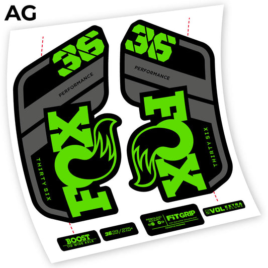Decal Fox 36 Performance 2021, Bike Fork sticker vinyl