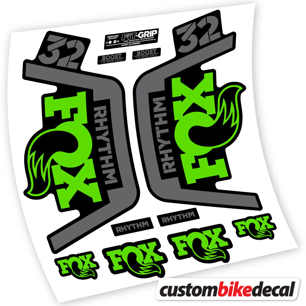 Vinyl-Aufkleber kompatibel mit Fox 32 Rhythm Fork 2019 – langlebige individuelle Aufkleber