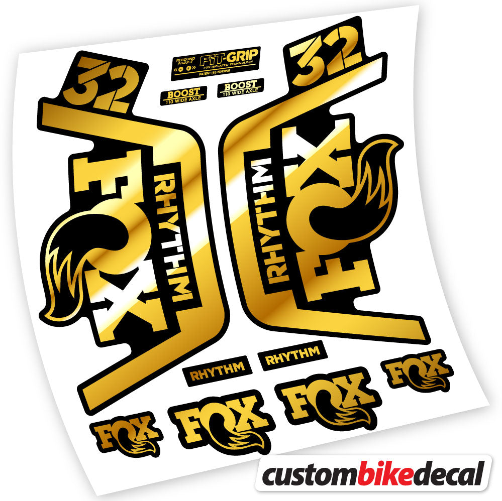Vinyl-Aufkleber kompatibel mit Fox 32 Rhythm Fork 2019 – langlebige individuelle Aufkleber