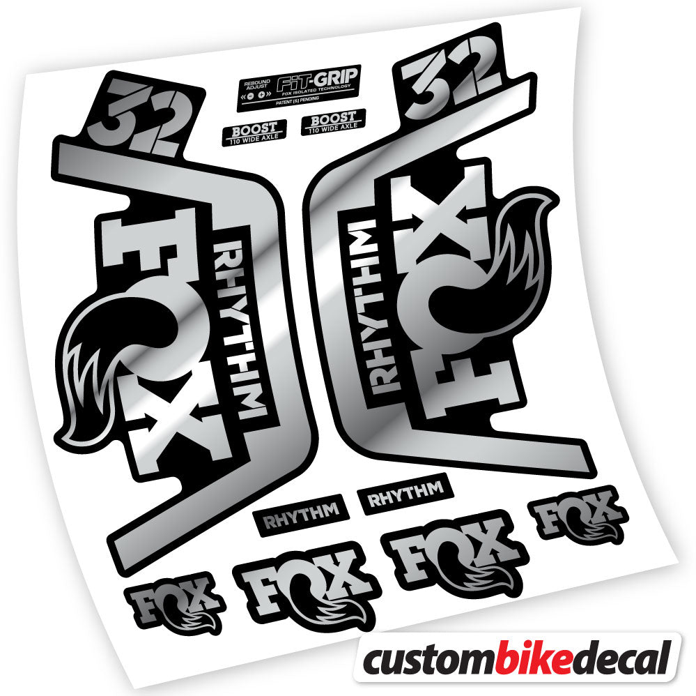 Vinyl-Aufkleber kompatibel mit Fox 32 Rhythm Fork 2019 – langlebige individuelle Aufkleber