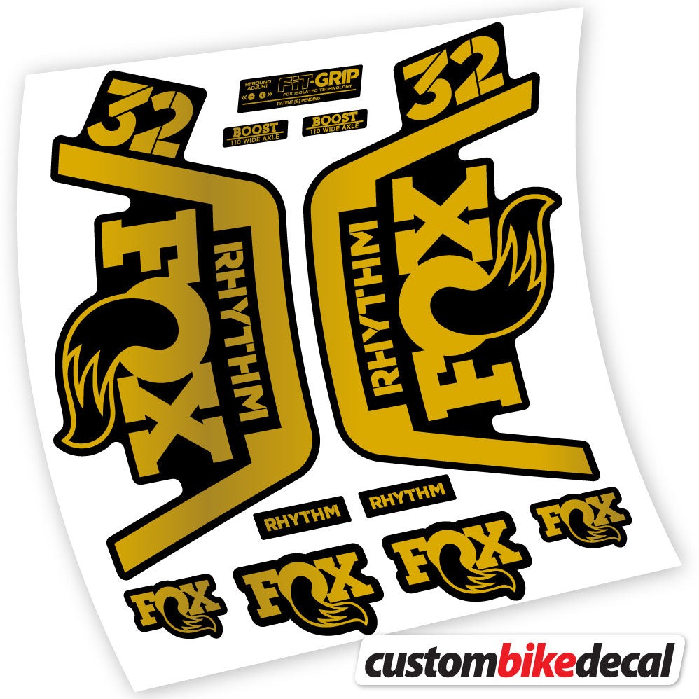 Vinyl-Aufkleber kompatibel mit Fox 32 Rhythm Fork 2019 – langlebige individuelle Aufkleber