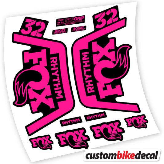 Vinyl-Aufkleber kompatibel mit Fox 32 Rhythm Fork 2019 – langlebige individuelle Aufkleber