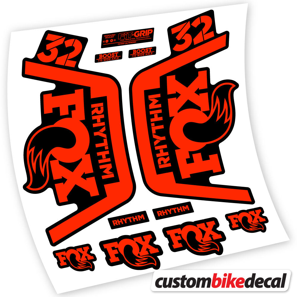 Vinyl-Aufkleber kompatibel mit Fox 32 Rhythm Fork 2019 – langlebige individuelle Aufkleber