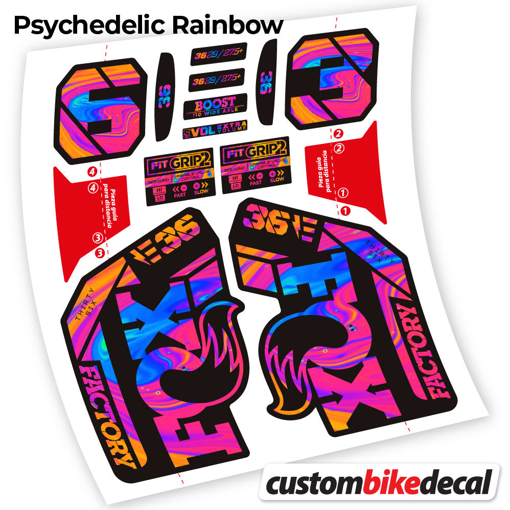 Aufkleber, Fox E-Bike Factory 2021, Sticker Vinyl
