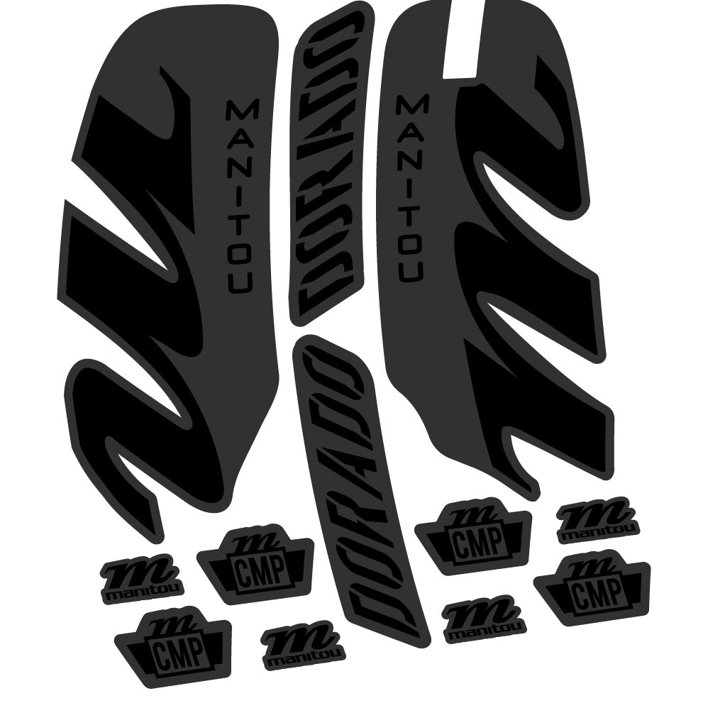 Aufkleber Manitou Dorado Comp 2022, Fahrradgabel, Sticker Vinyl
