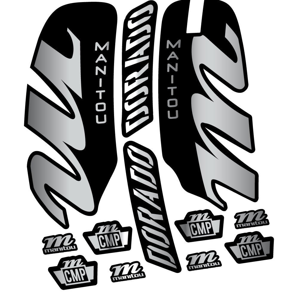 Aufkleber Manitou Dorado Comp 2022, Fahrradgabel, Sticker Vinyl