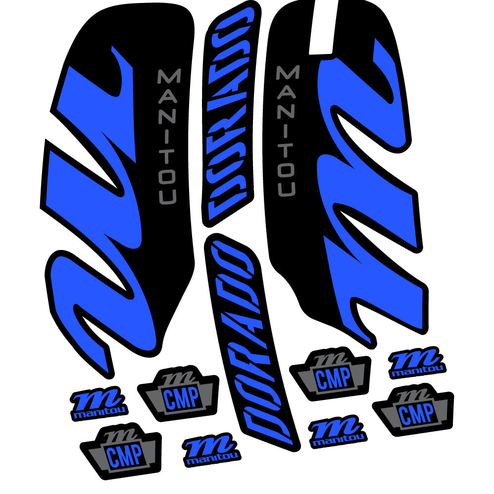 Aufkleber Manitou Dorado Comp 2022, Fahrradgabel, Sticker Vinyl