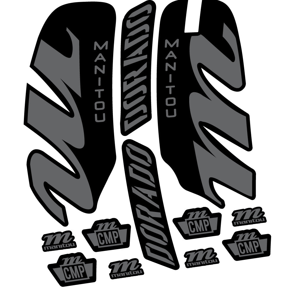 Aufkleber Manitou Dorado Comp 2022, Fahrradgabel, Sticker Vinyl