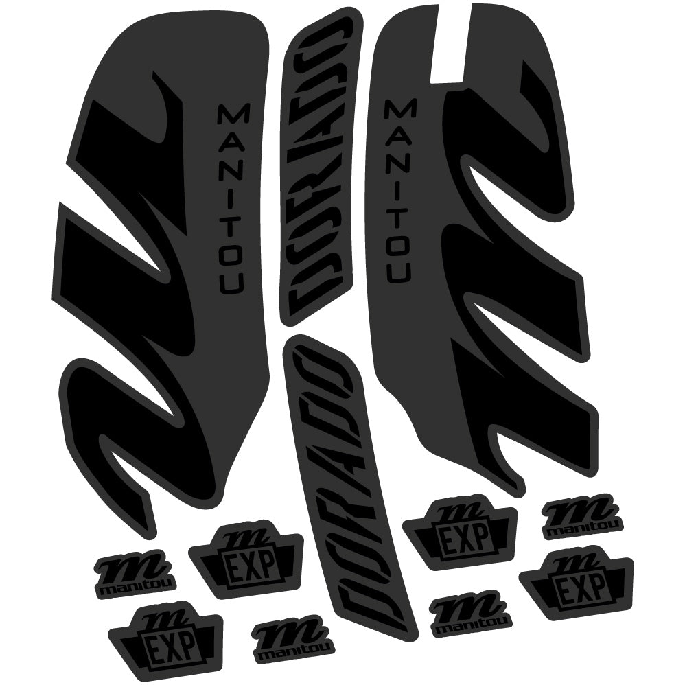 Aufkleber Manitou Dorado Expert 2022, Fahrradgabel, Sticker Vinyl