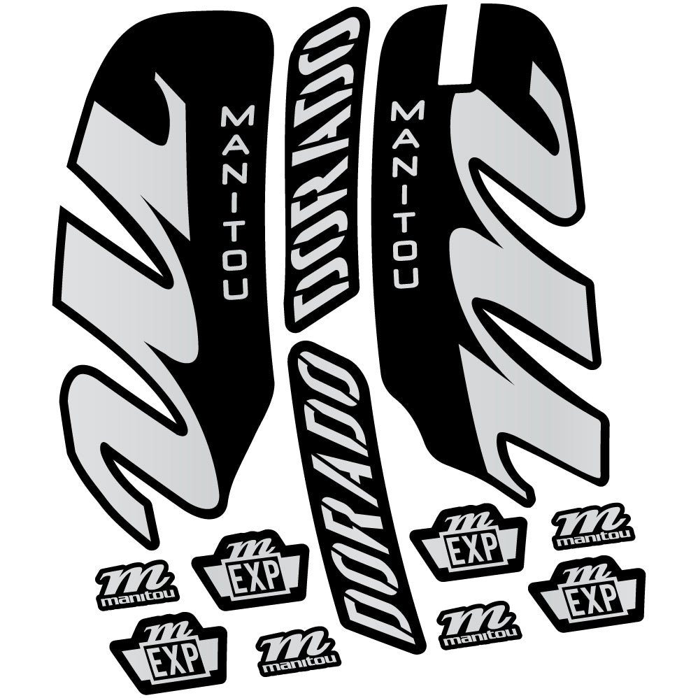 Aufkleber Manitou Dorado Expert 2022, Fahrradgabel, Sticker Vinyl