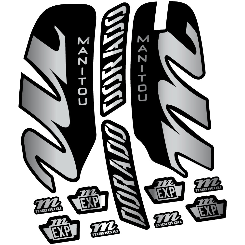 Aufkleber Manitou Dorado Expert 2022, Fahrradgabel, Sticker Vinyl