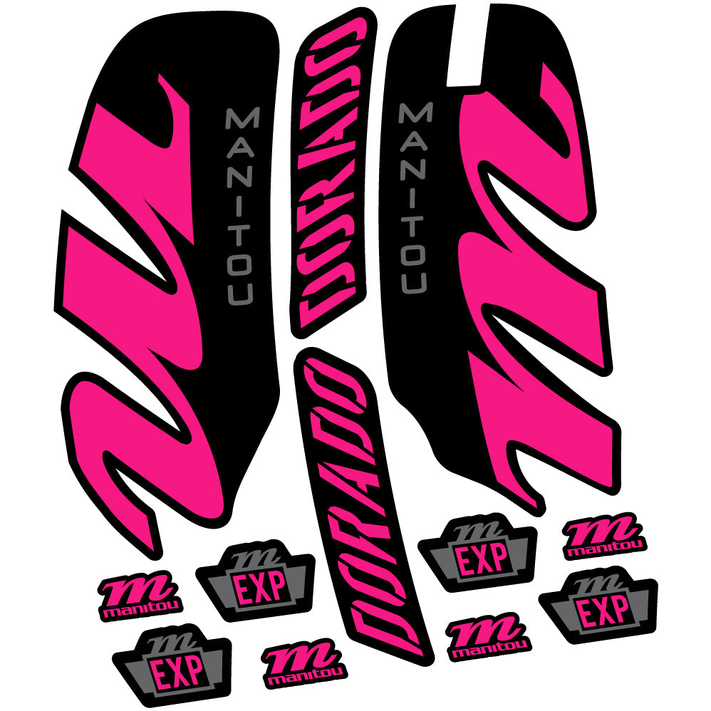 Aufkleber Manitou Dorado Expert 2022, Fahrradgabel, Sticker Vinyl