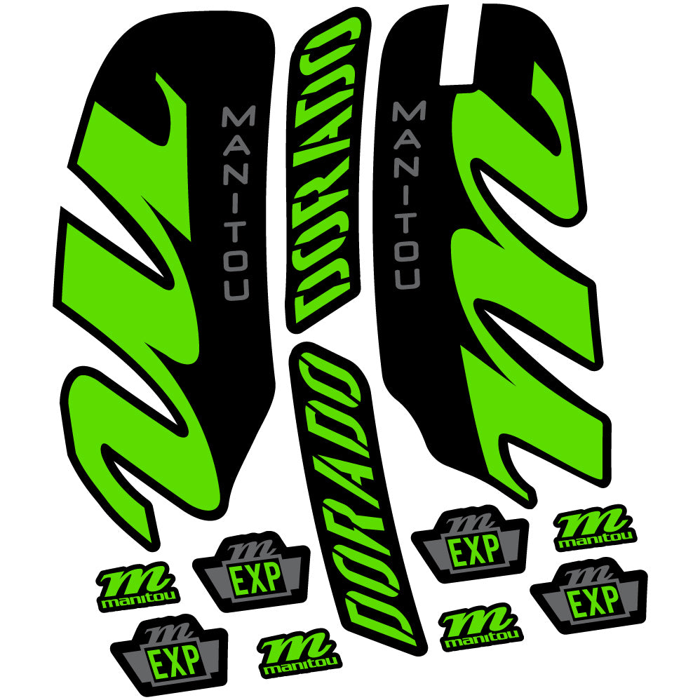 Aufkleber Manitou Dorado Expert 2022, Fahrradgabel, Sticker Vinyl