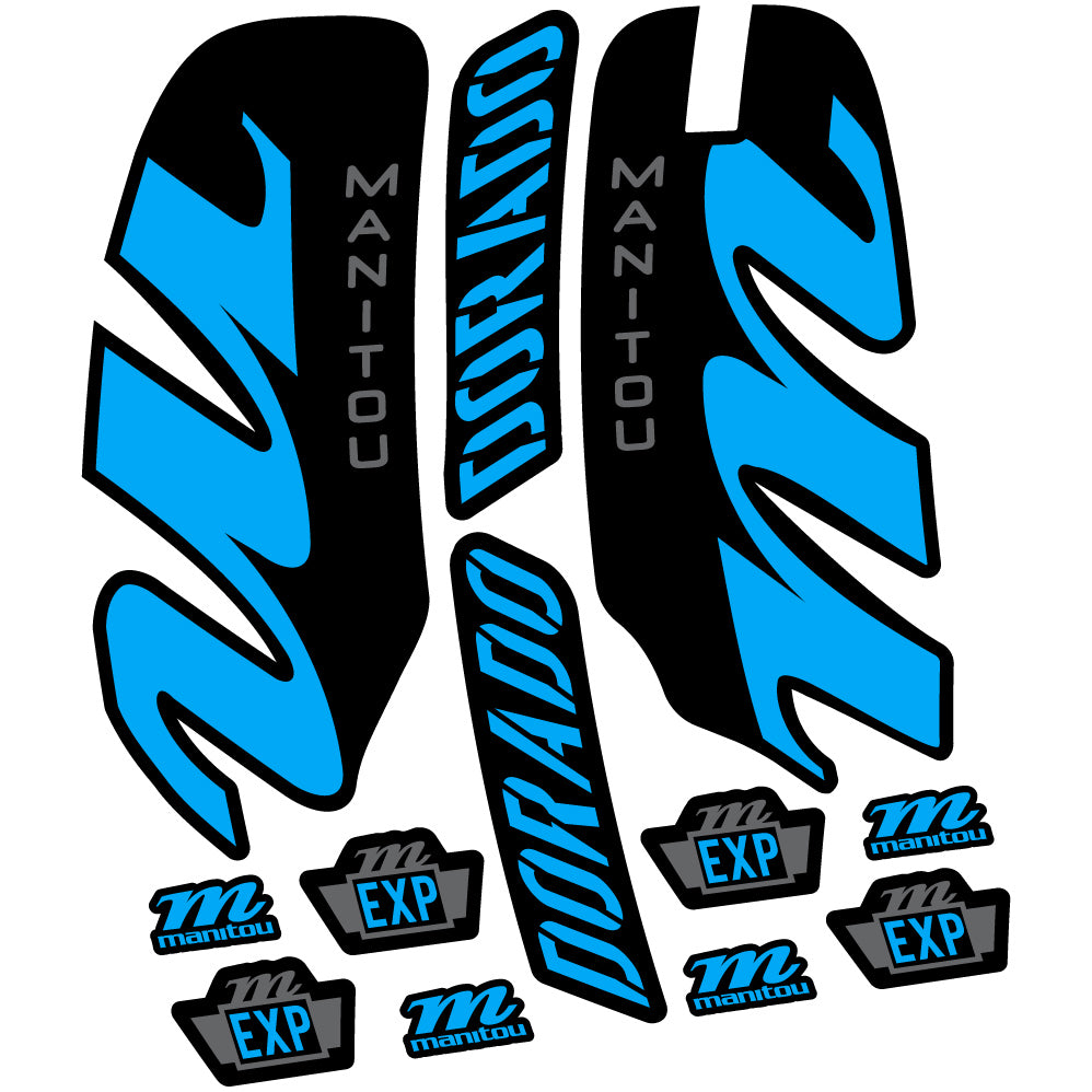 Aufkleber Manitou Dorado Expert 2022, Fahrradgabel, Sticker Vinyl