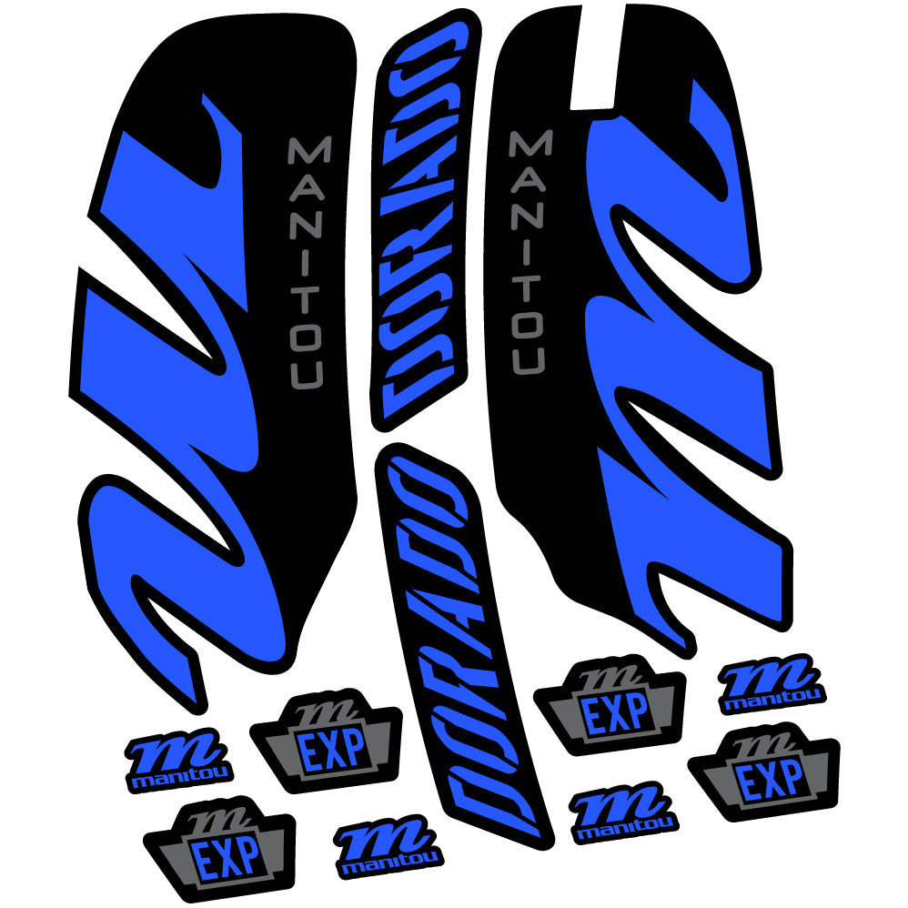 Aufkleber Manitou Dorado Expert 2022, Fahrradgabel, Sticker Vinyl
