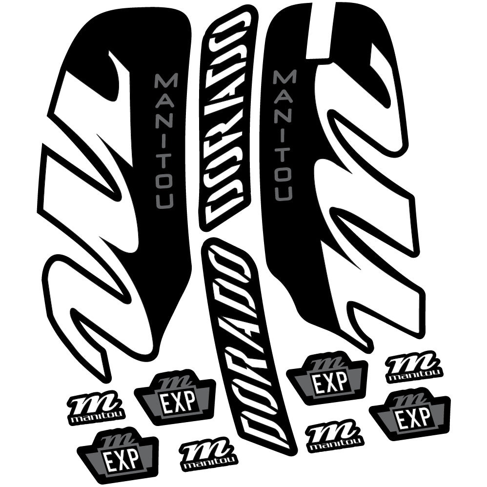Aufkleber Manitou Dorado Expert 2022, Fahrradgabel, Sticker Vinyl