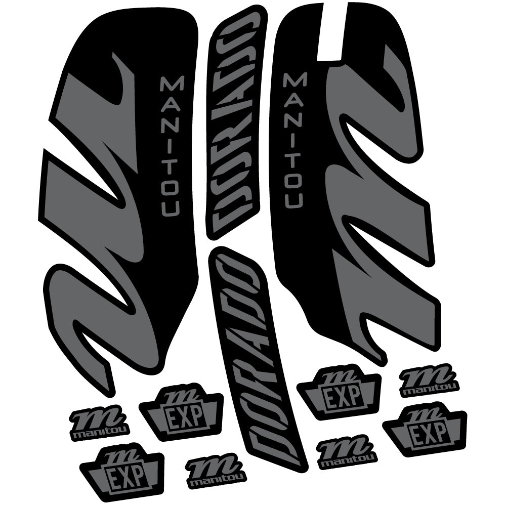 Aufkleber Manitou Dorado Expert 2022, Fahrradgabel, Sticker Vinyl