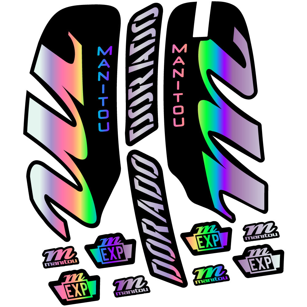 Aufkleber Manitou Dorado Expert 2022, Fahrradgabel, Sticker Vinyl