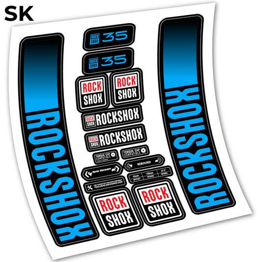 Decal, Rock Shox 35 2021, Bike Fork, sticker vinyl