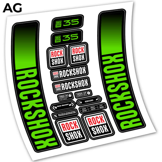 Decal, Rock Shox 35 2021, Bike Fork, sticker vinyl