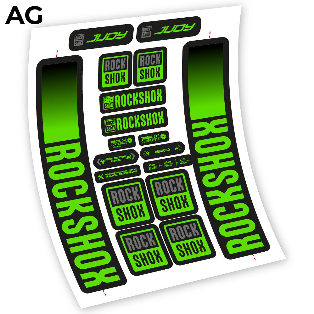 Aufkleber Rock Shox Judy 2021, Fahrradgabel 29 Sticker Vinyl