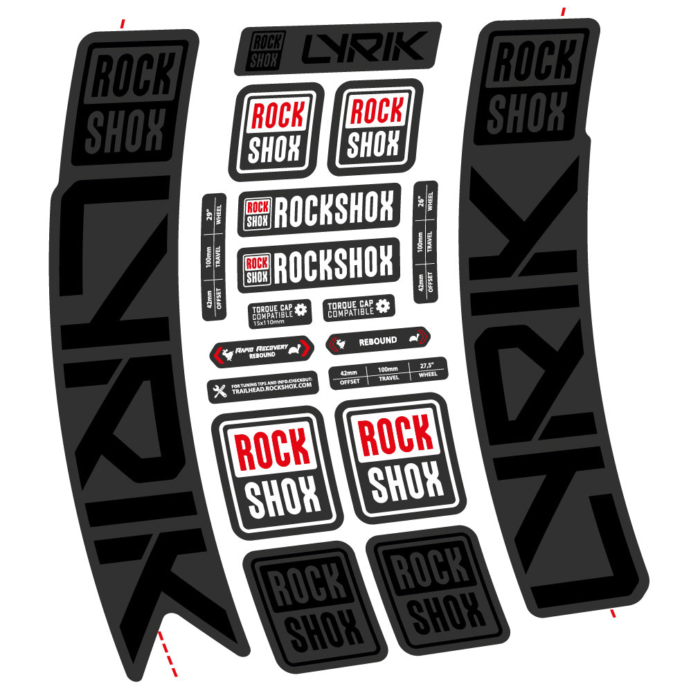 Decal Rock Shox Lyrik 2023 Bike Fork sticker vinyl