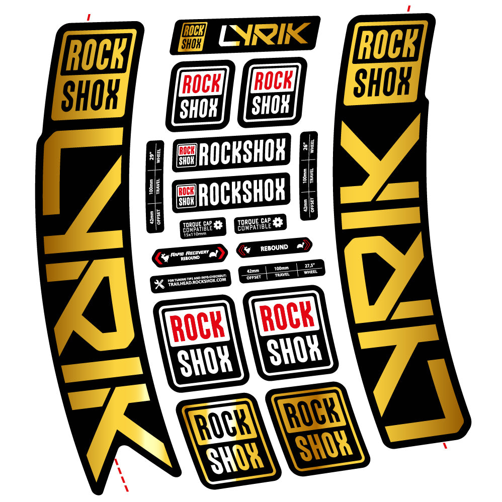 Decal Rock Shox Lyrik 2023 Bike Fork sticker vinyl