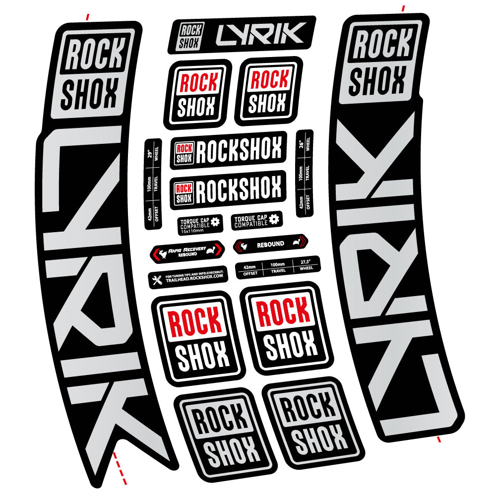 Decal Rock Shox Lyrik 2023 Bike Fork sticker vinyl