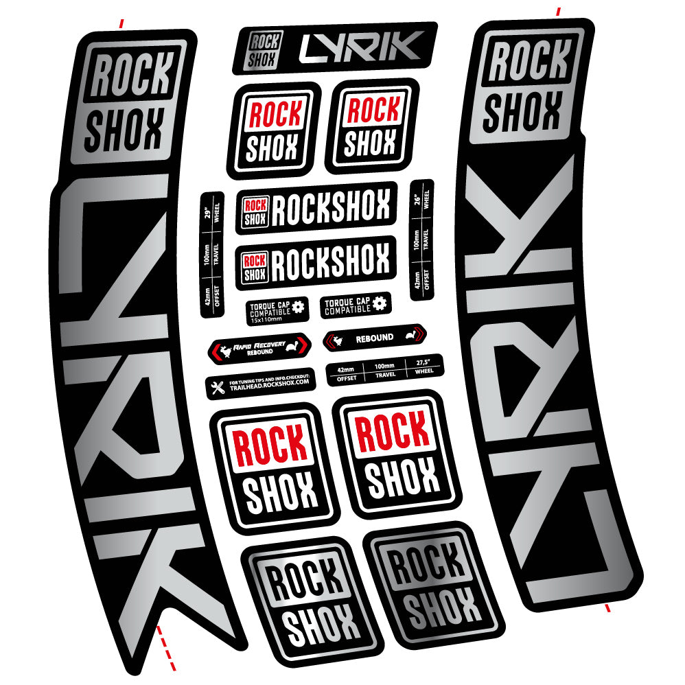 Decal Rock Shox Lyrik 2023 Bike Fork sticker vinyl