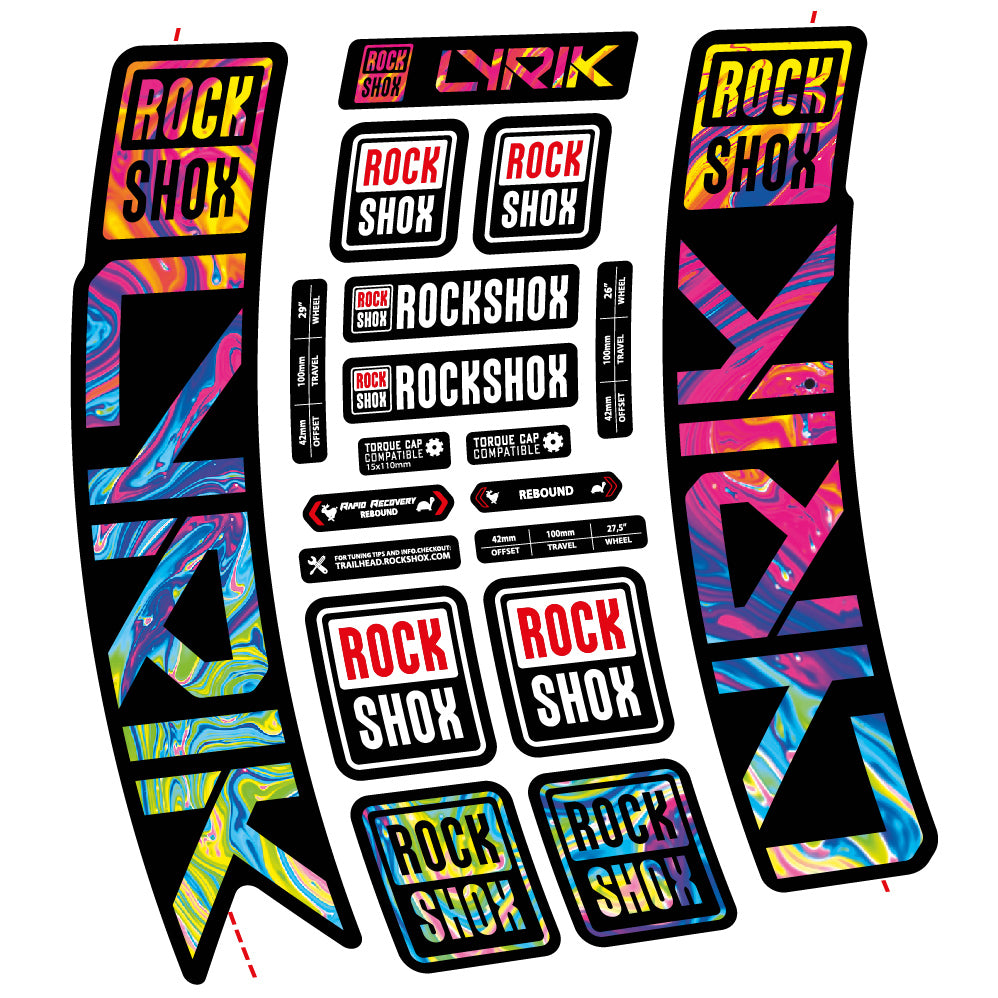 Decal Rock Shox Lyrik 2023 Bike Fork sticker vinyl