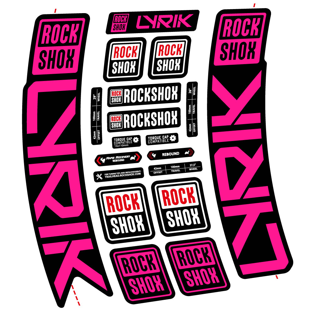 Decal Rock Shox Lyrik 2023 Bike Fork sticker vinyl