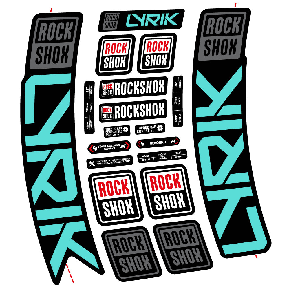 Decal Rock Shox Lyrik 2023 Bike Fork sticker vinyl