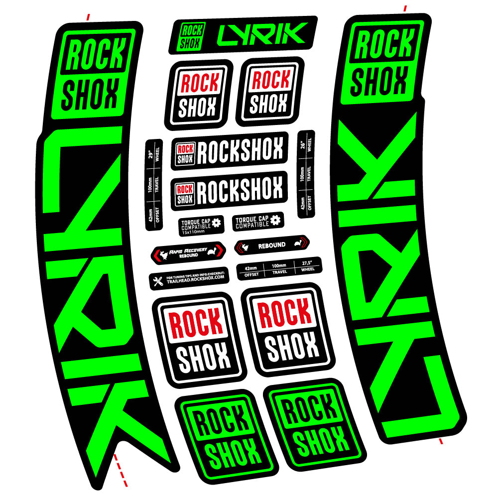 Decal Rock Shox Lyrik 2023 Bike Fork sticker vinyl