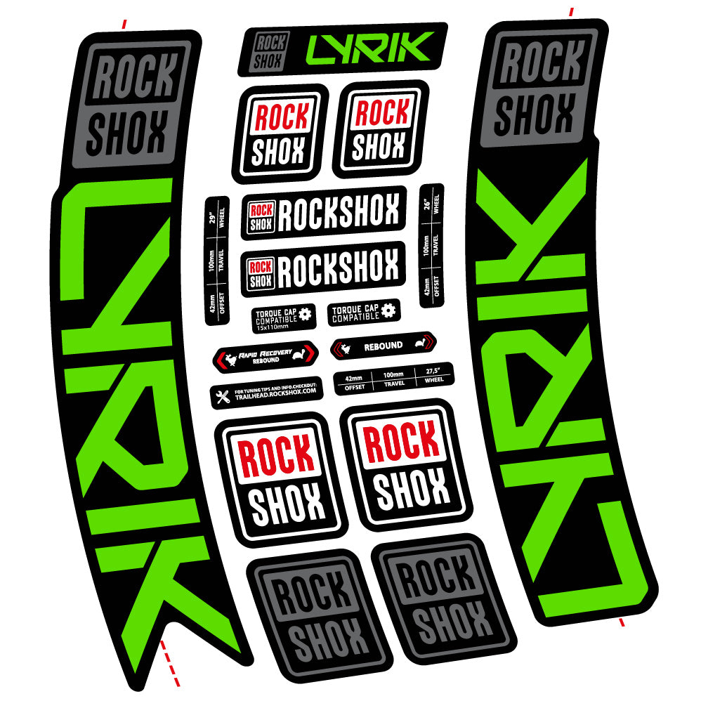 Decal Rock Shox Lyrik 2023 Bike Fork sticker vinyl