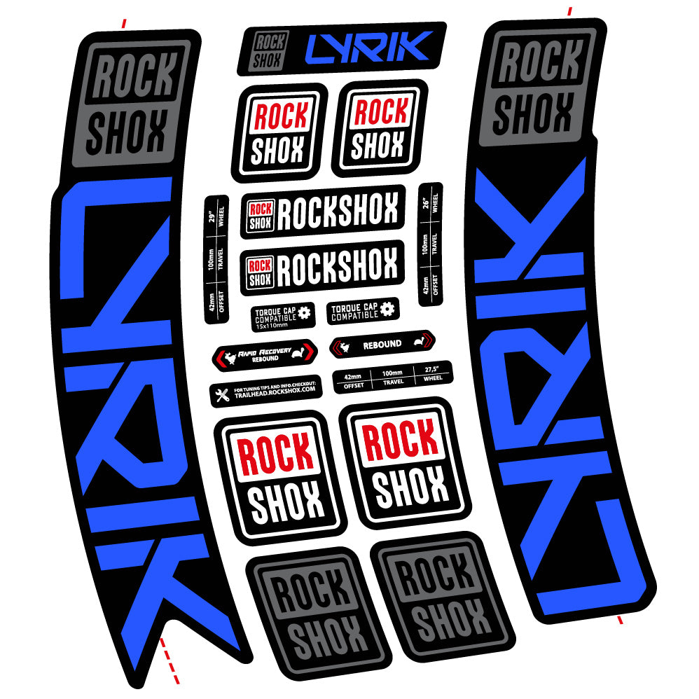 Decal Rock Shox Lyrik 2023 Bike Fork sticker vinyl