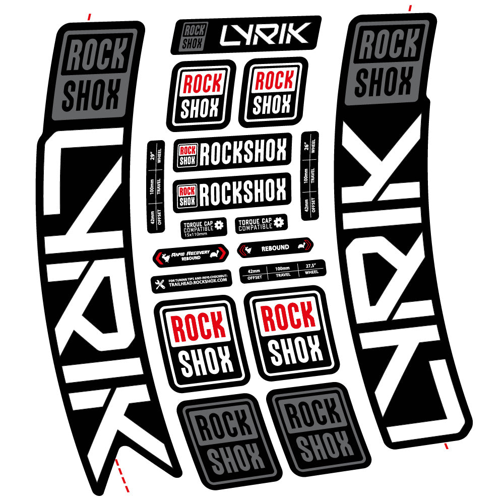 Decal Rock Shox Lyrik 2023 Bike Fork sticker vinyl