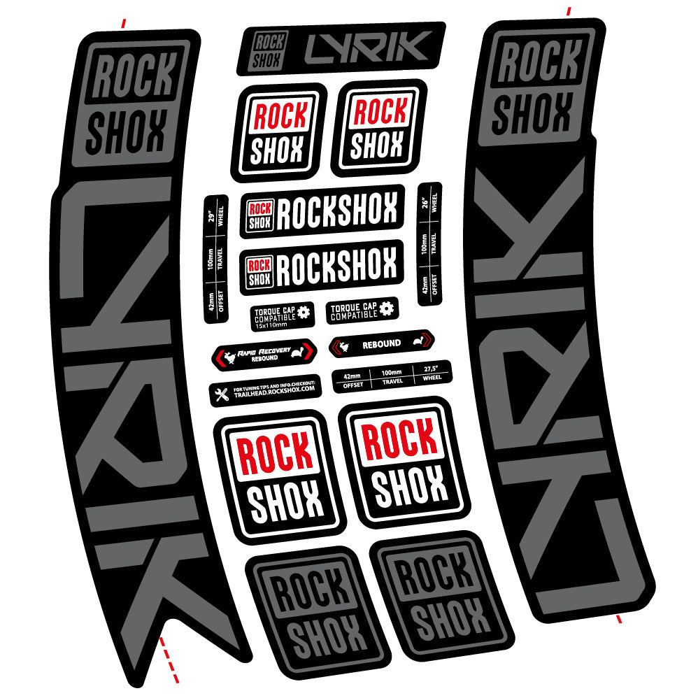 Decal Rock Shox Lyrik 2023 Bike Fork sticker vinyl